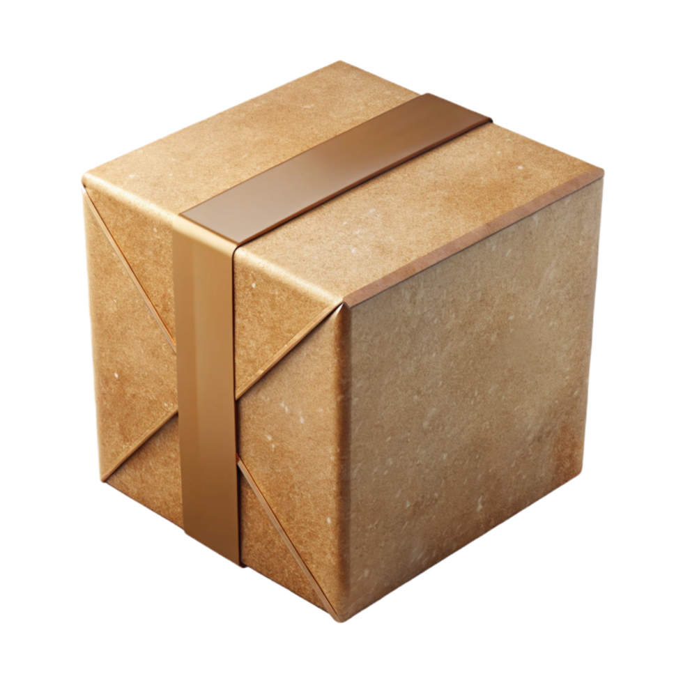 extraordinary abstract Minimalist Cardboard Box Design Isolated Front View premium png