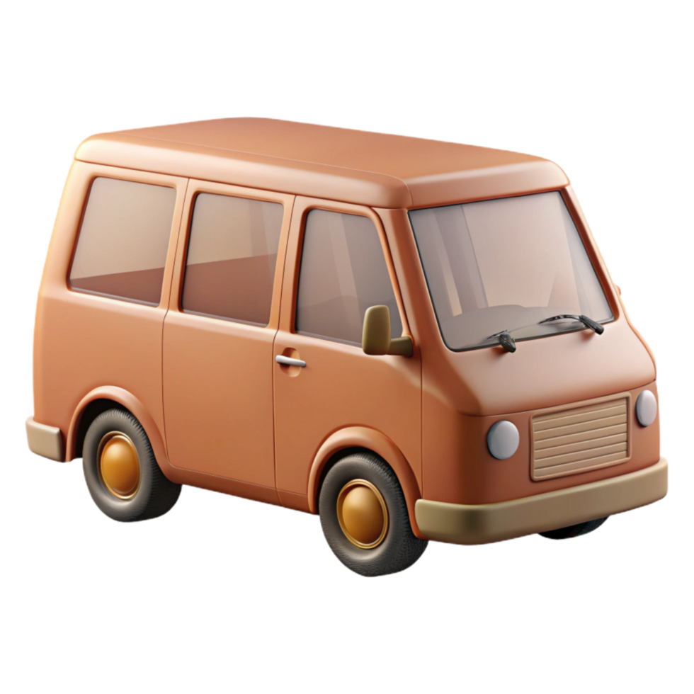 beautiful rustic Minivan with Sliding Side Doors Transparent genuine png