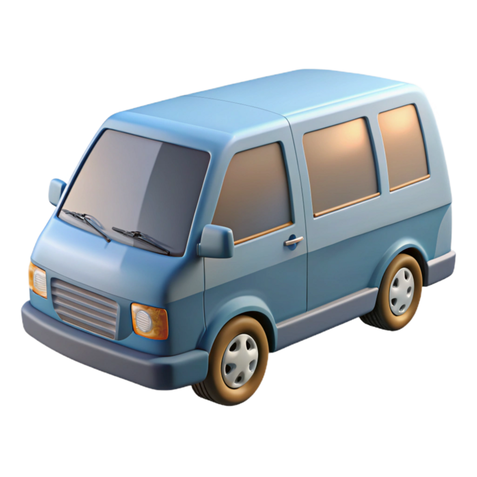 elegant rustic Minivan with Sliding Side Doors Transparent premium png