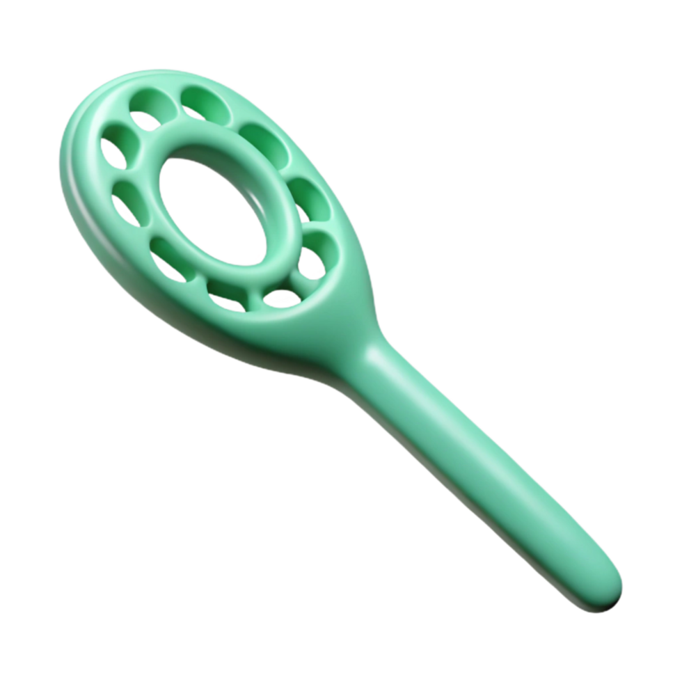 dramatic classic Mint Green Crochet Hook Top View Cutout high resolution png