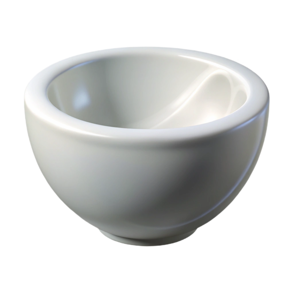 beautiful modern Mixing Bowl White Isolated Cutout detailed png