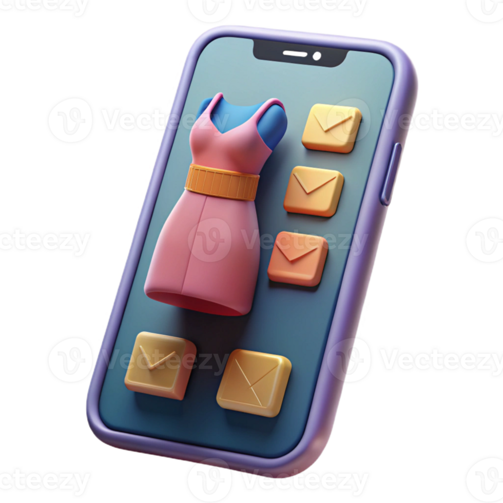 stunning vintage Mobile Phone with Fashion App Transparent Element premium png