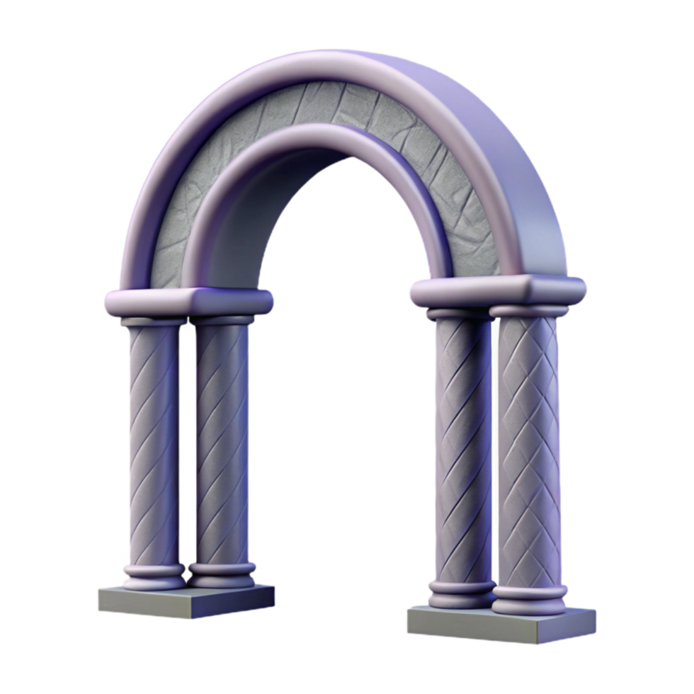 magnificent abstract Modern Archway Decorative Molding Cutout Isolated premium png