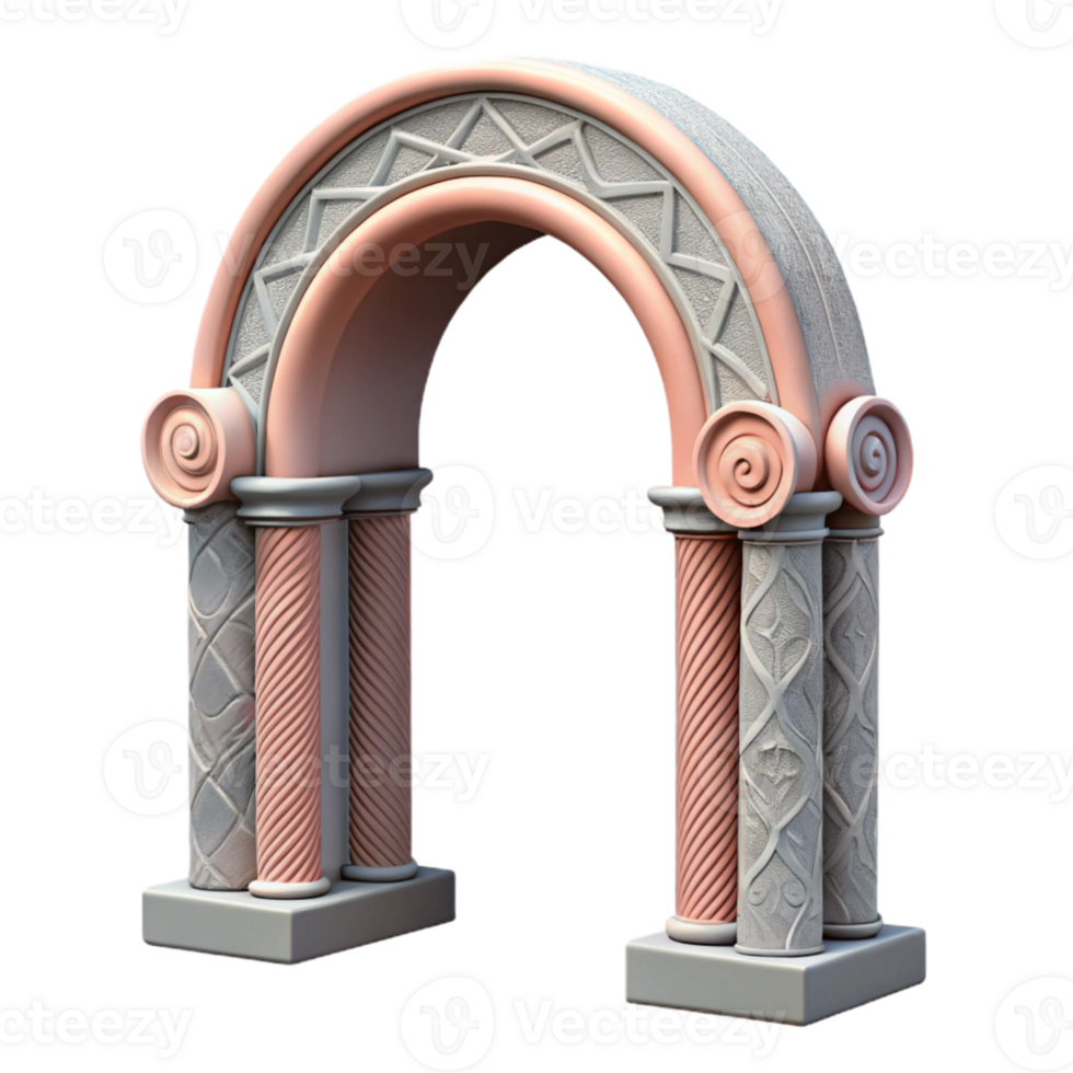 magnificent rustic Modern Archway Decorative Molding Cutout Isolated original png