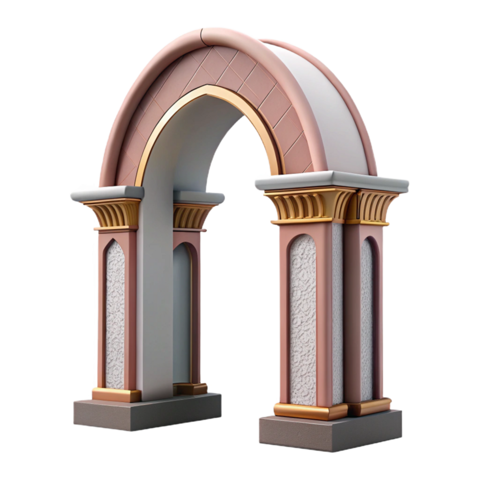 serene minimalist Modern Archway Detailed Design Transparent Element high resolution png
