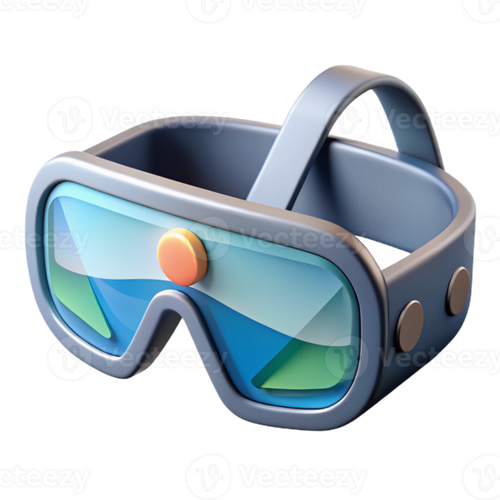impressive creative Modern Ar Glasses with Thin Frame Isolated detailed png