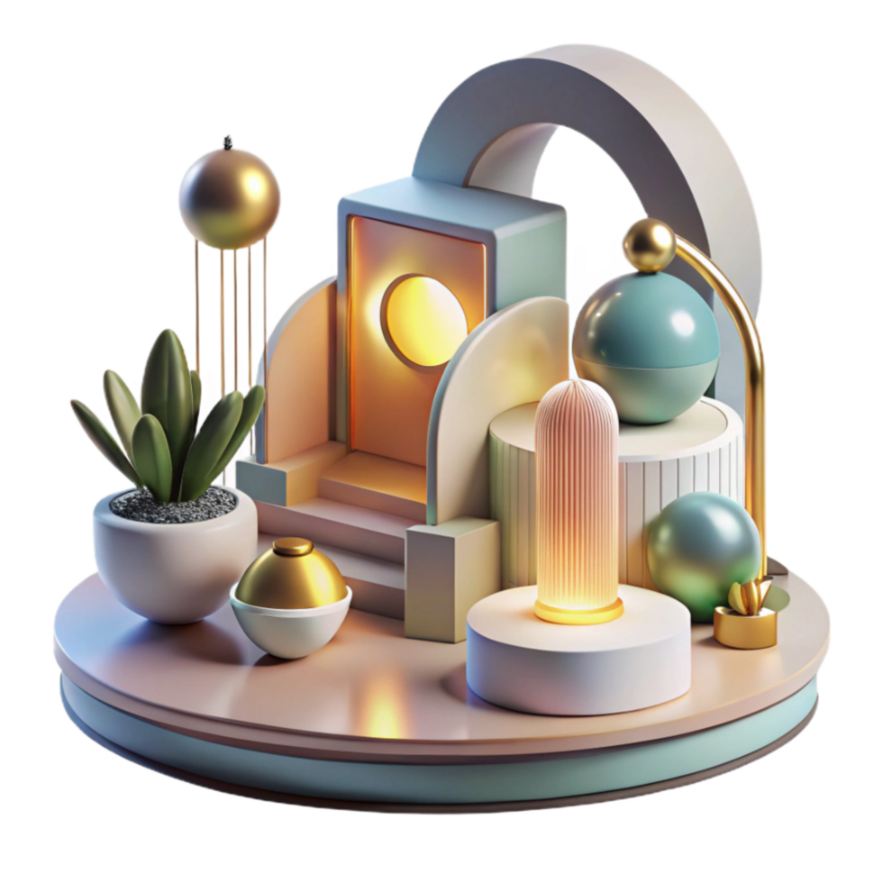 extraordinary modern Modern Art Installation Bright Lighting Cutout Element exclusive png