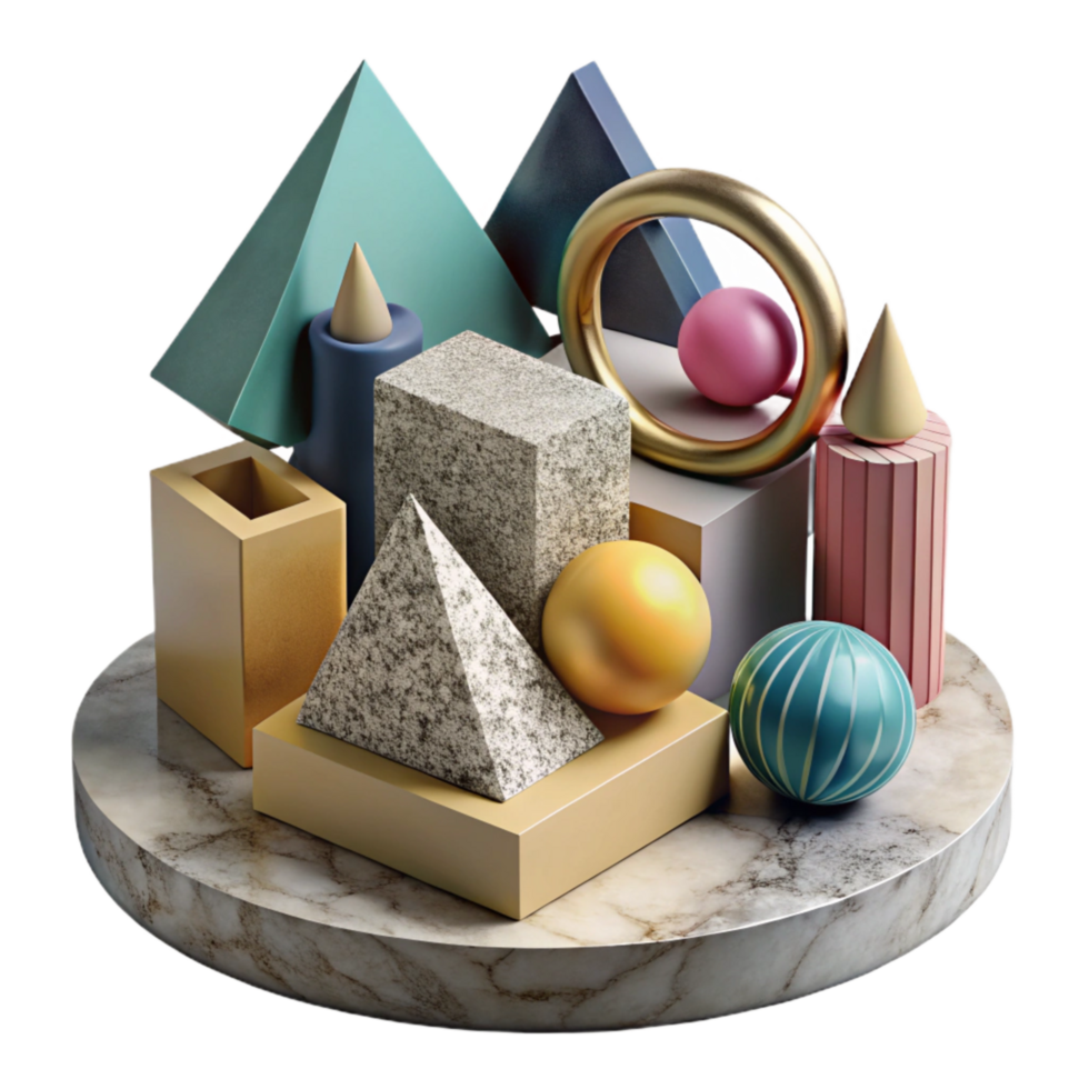 magnificent vintage Modern Art Installation with Lighting Effects Isolated genuine png