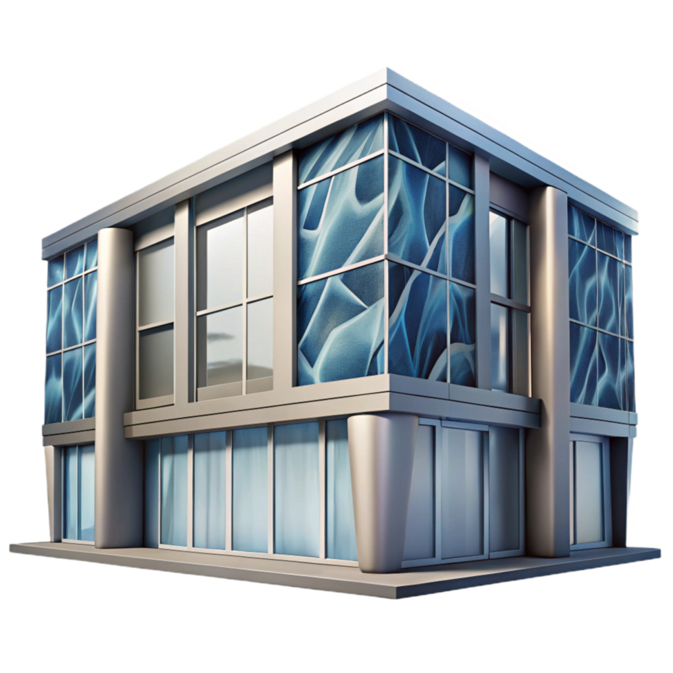 beautiful artistic Modern Building Facade Abstract Pattern Transparent original png
