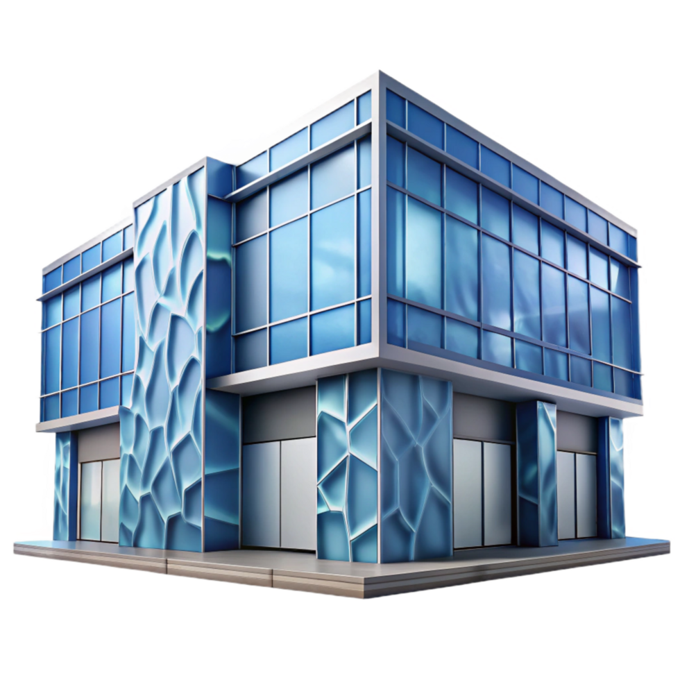 serene contemporary Modern Building Facade Abstract Pattern Transparent original png
