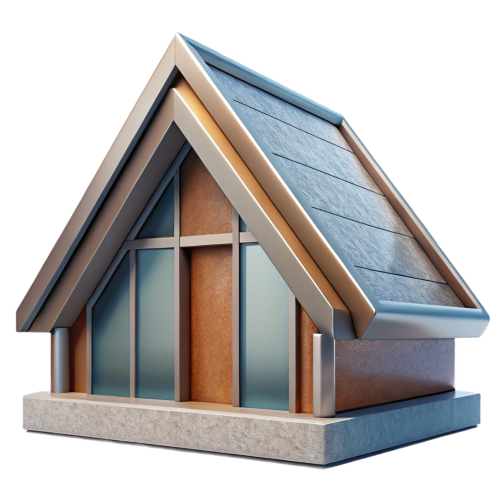 wonderful artistic Modern Building Roofline Angled View Cutout png