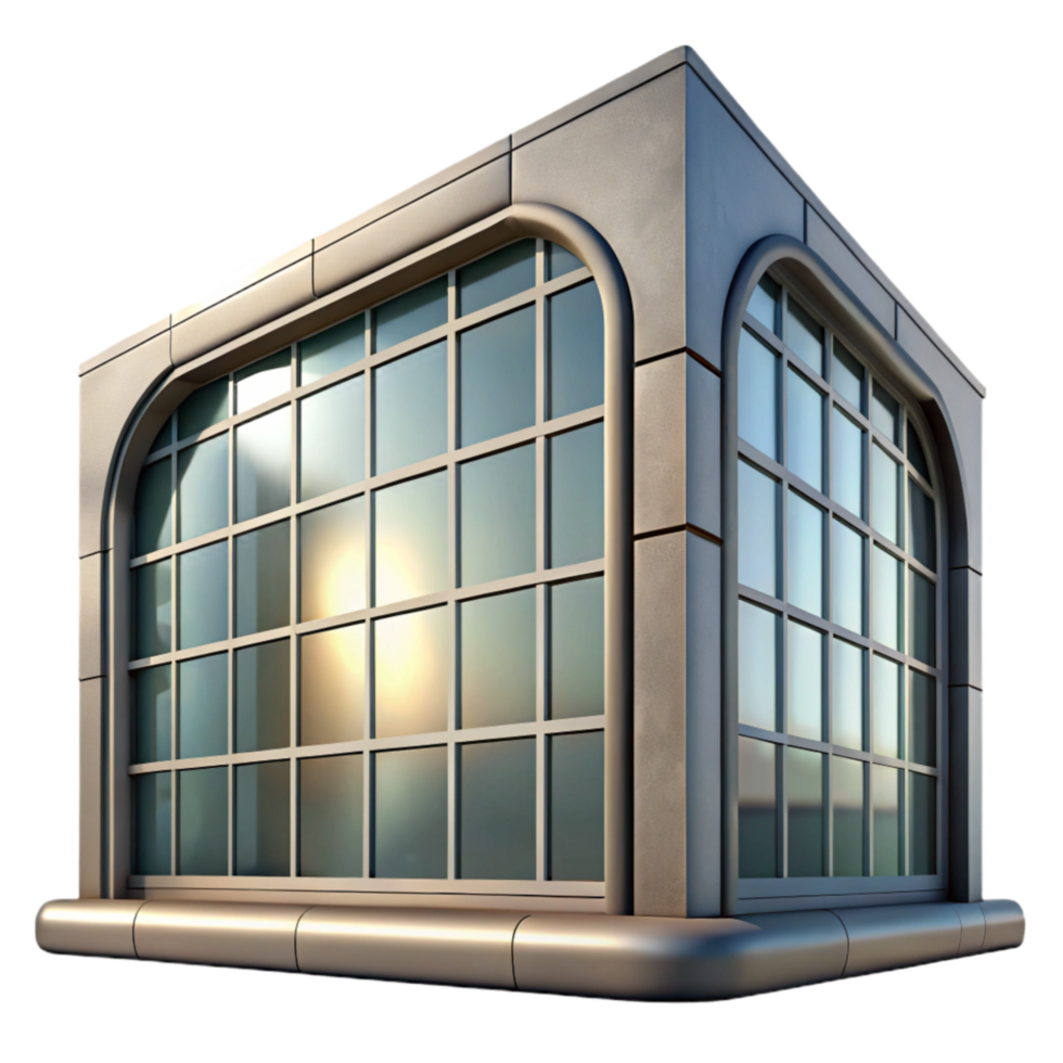 stunning vintage Modern Building Window Reflection Detail Cutout exclusive png