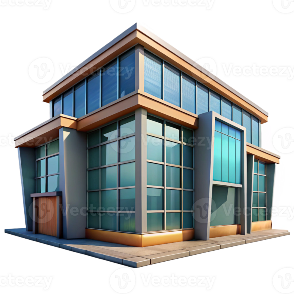 extraordinary artistic Modern Building with Large Windows png