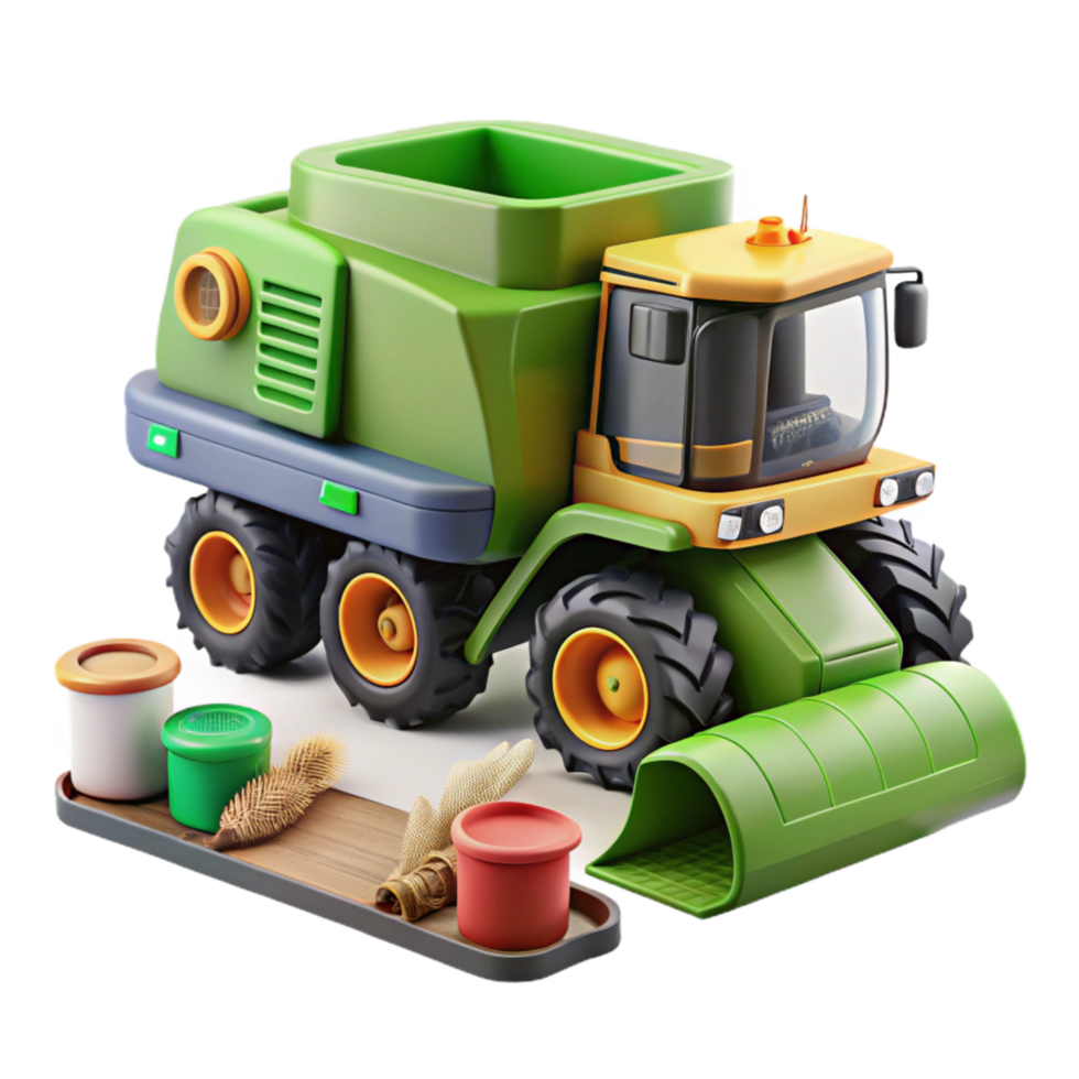 elegant traditional Modern Combine with Yield Monitoring System Isolated high quality png
