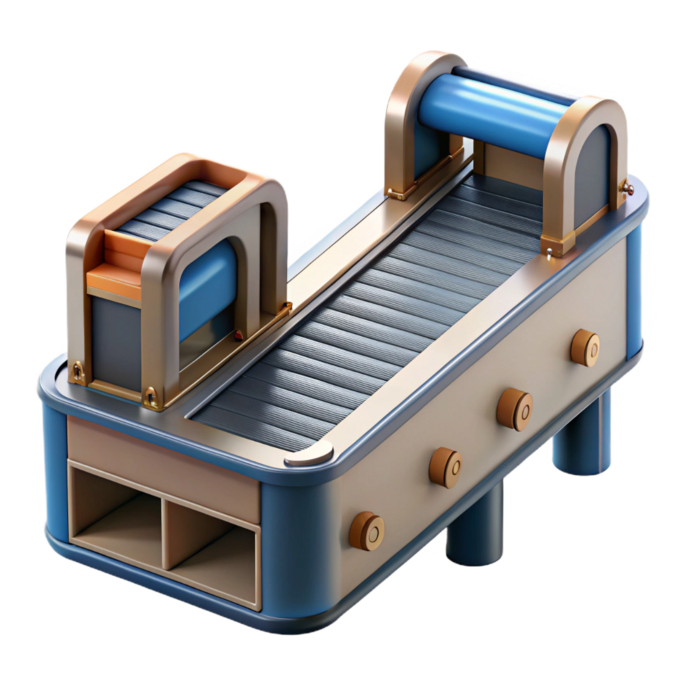 impressive minimalist Modern Conveyor Belt System Front View Cutout exclusive png