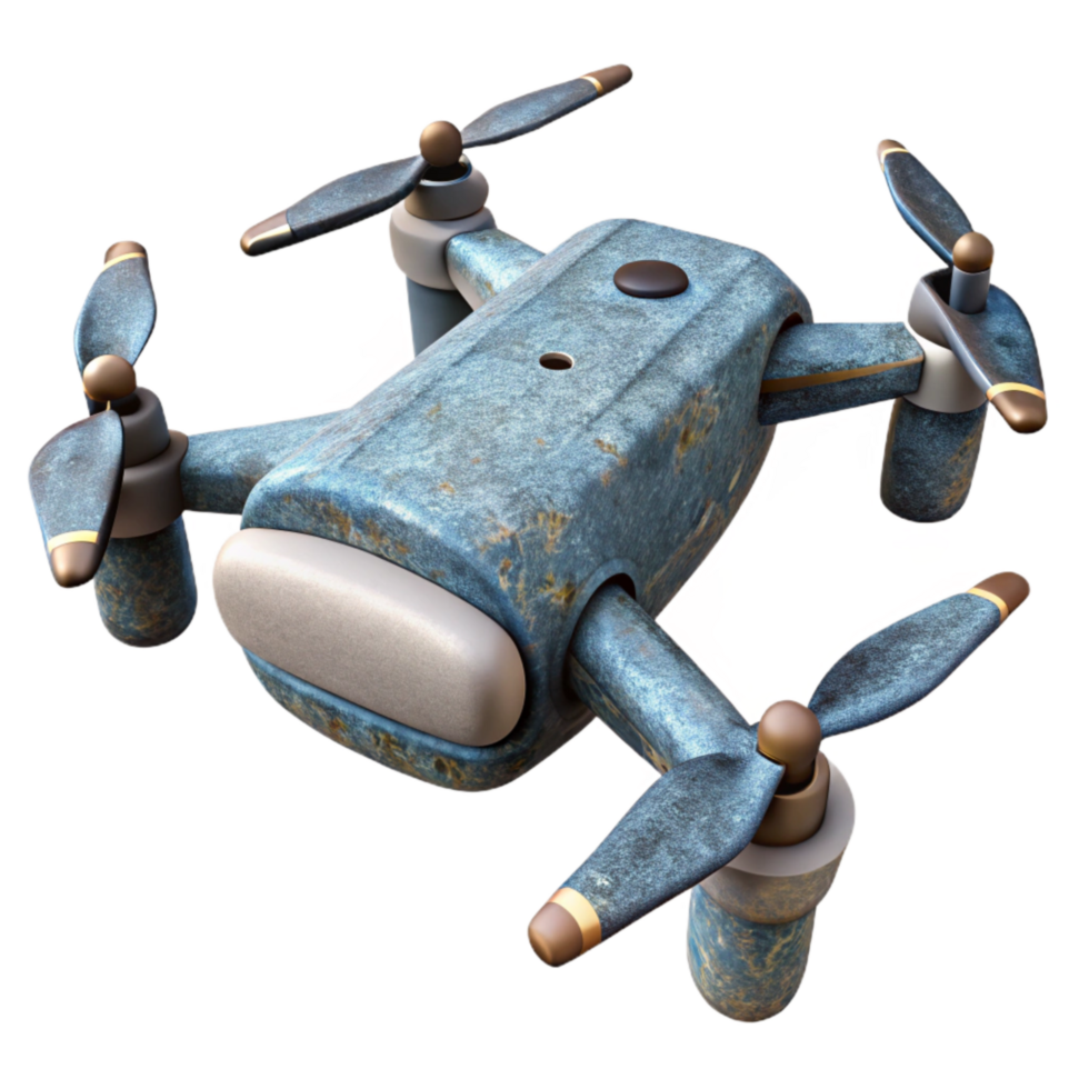 extraordinary rustic Modern Drone Design Cutout Isolated authentic png