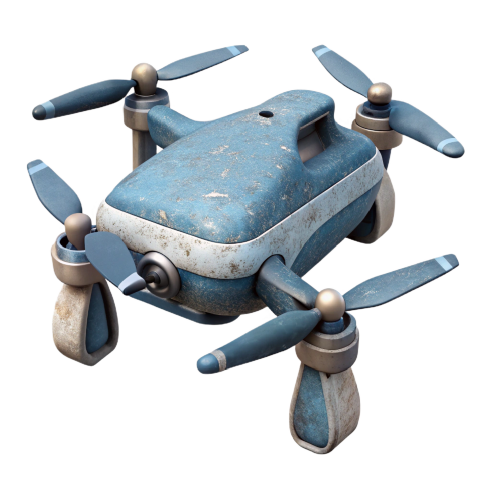 impressive artistic Modern Drone Design Cutout Isolated authentic png