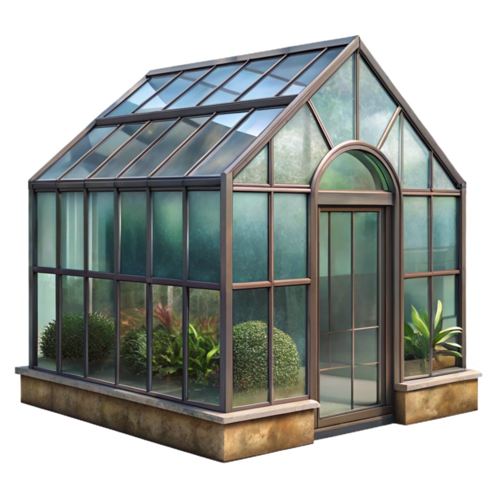 impressive contemporary Modern Greenhouse Exterior Cutout Transparent Background high quality png