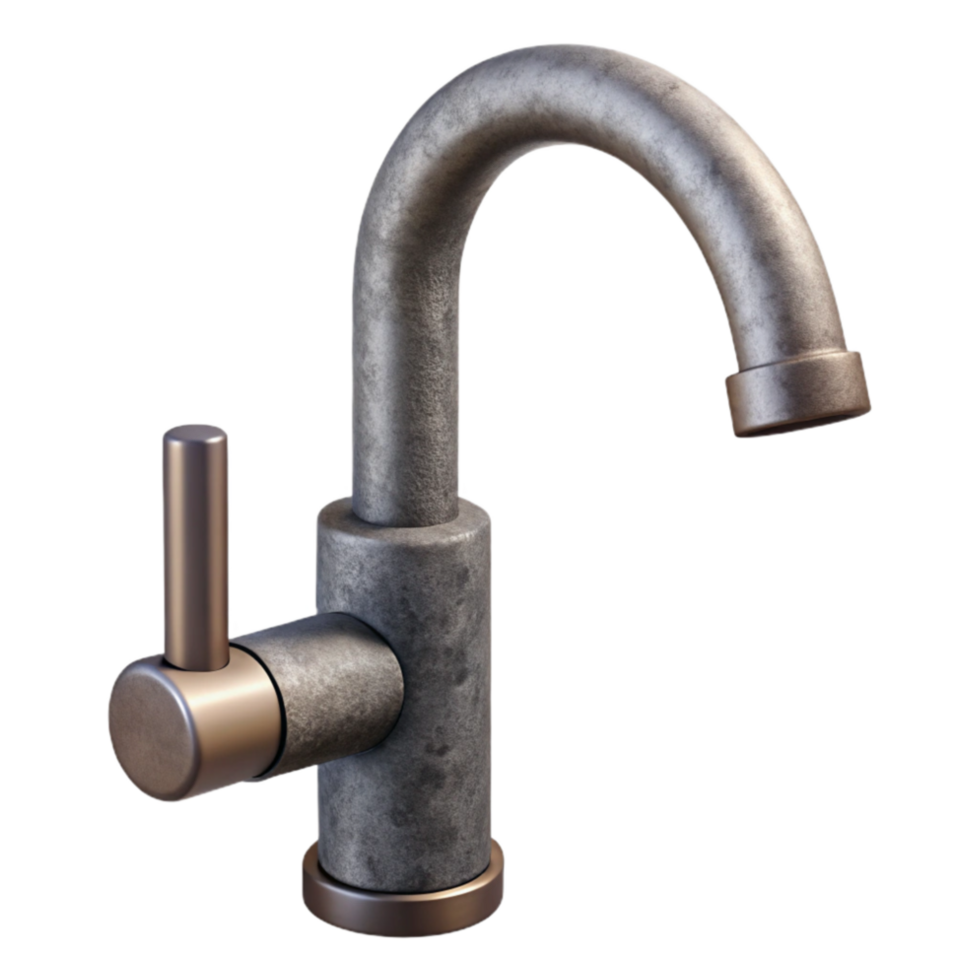 beautiful rustic Modern Kitchen Faucet Side View Cutout authentic png