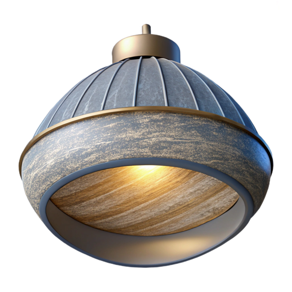 serene contemporary Modern Lamp Shade Top View Cutout professional png