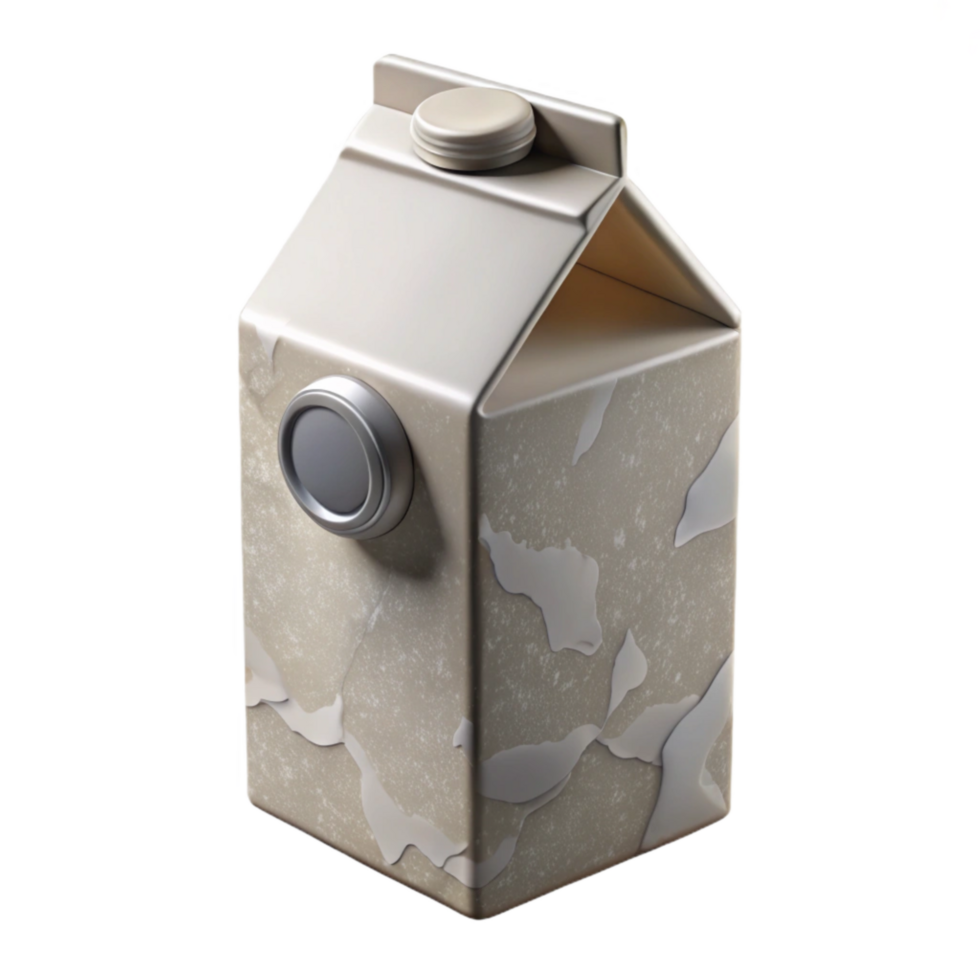 elegant rustic Modern Milk Carton Design Front View Cutout premium png
