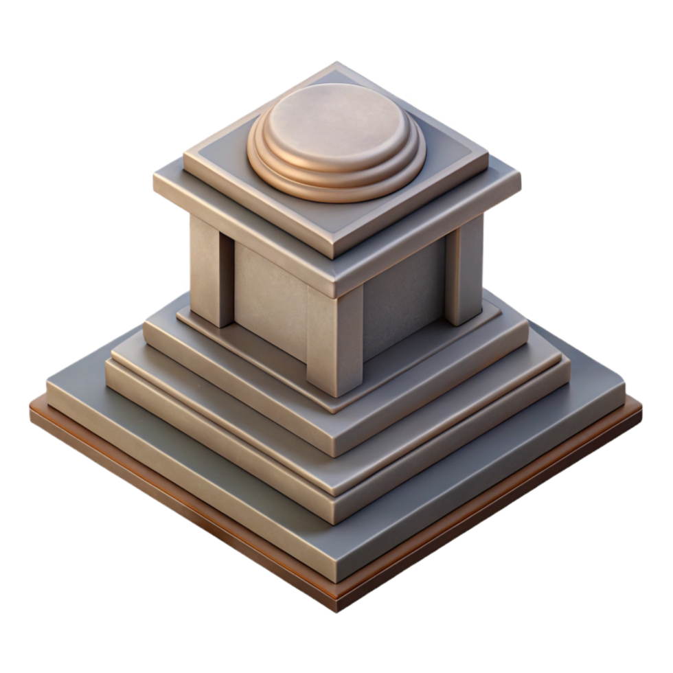 beautiful modern Modern Monument Base Detail Cutout Isolated genuine png