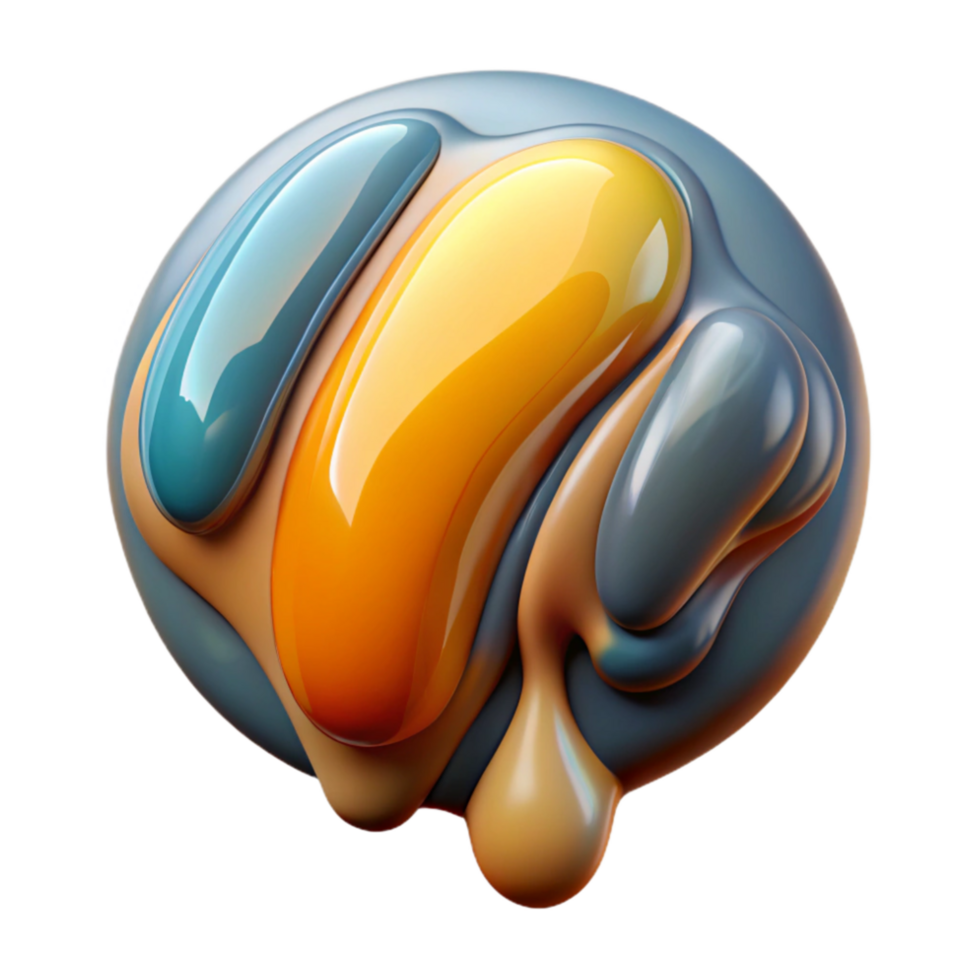 impressive modern Modern Painting Oil on Canvas Isolated Element authentic png
