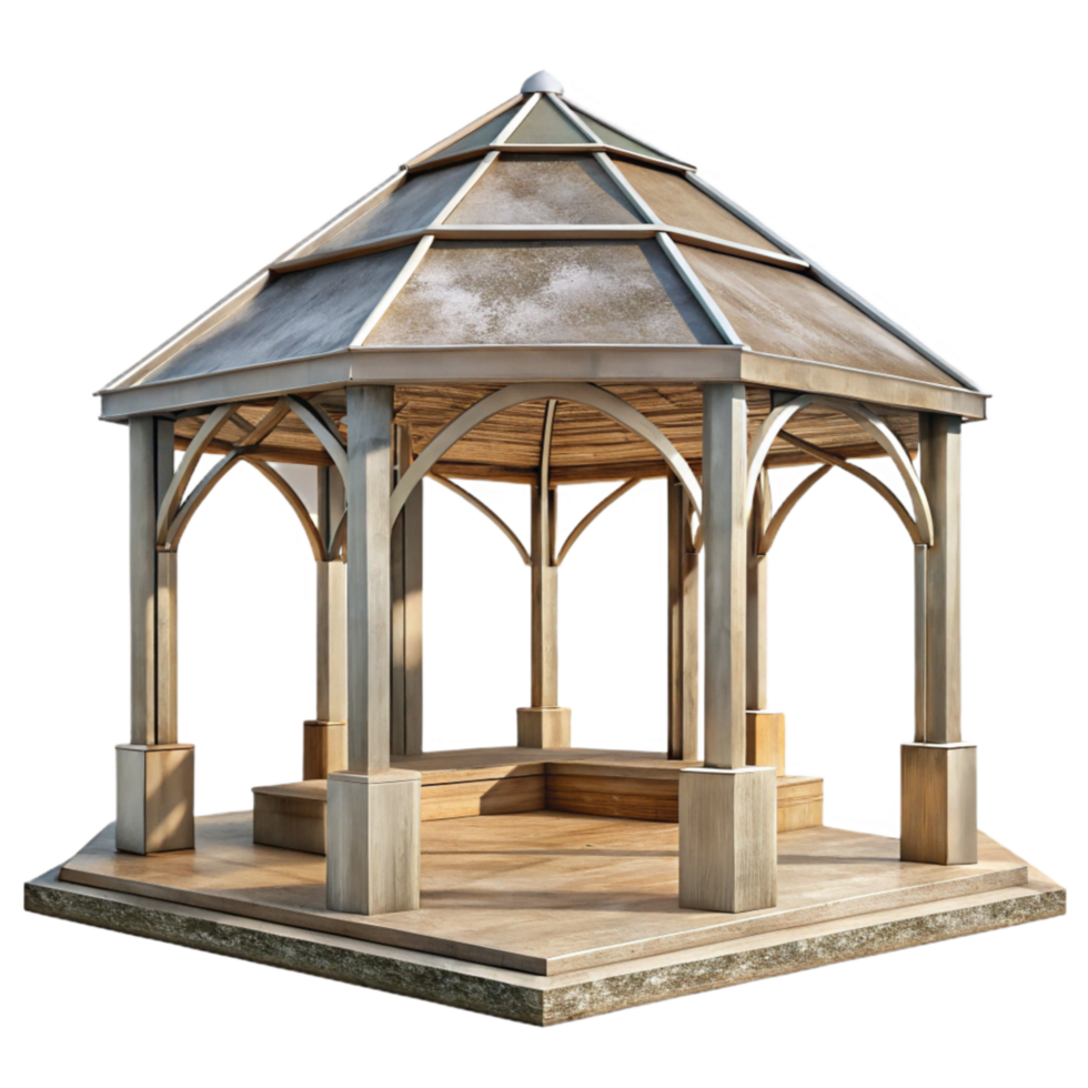 impressive traditional Modern Pavilion Open Air Structure Transparent detailed png