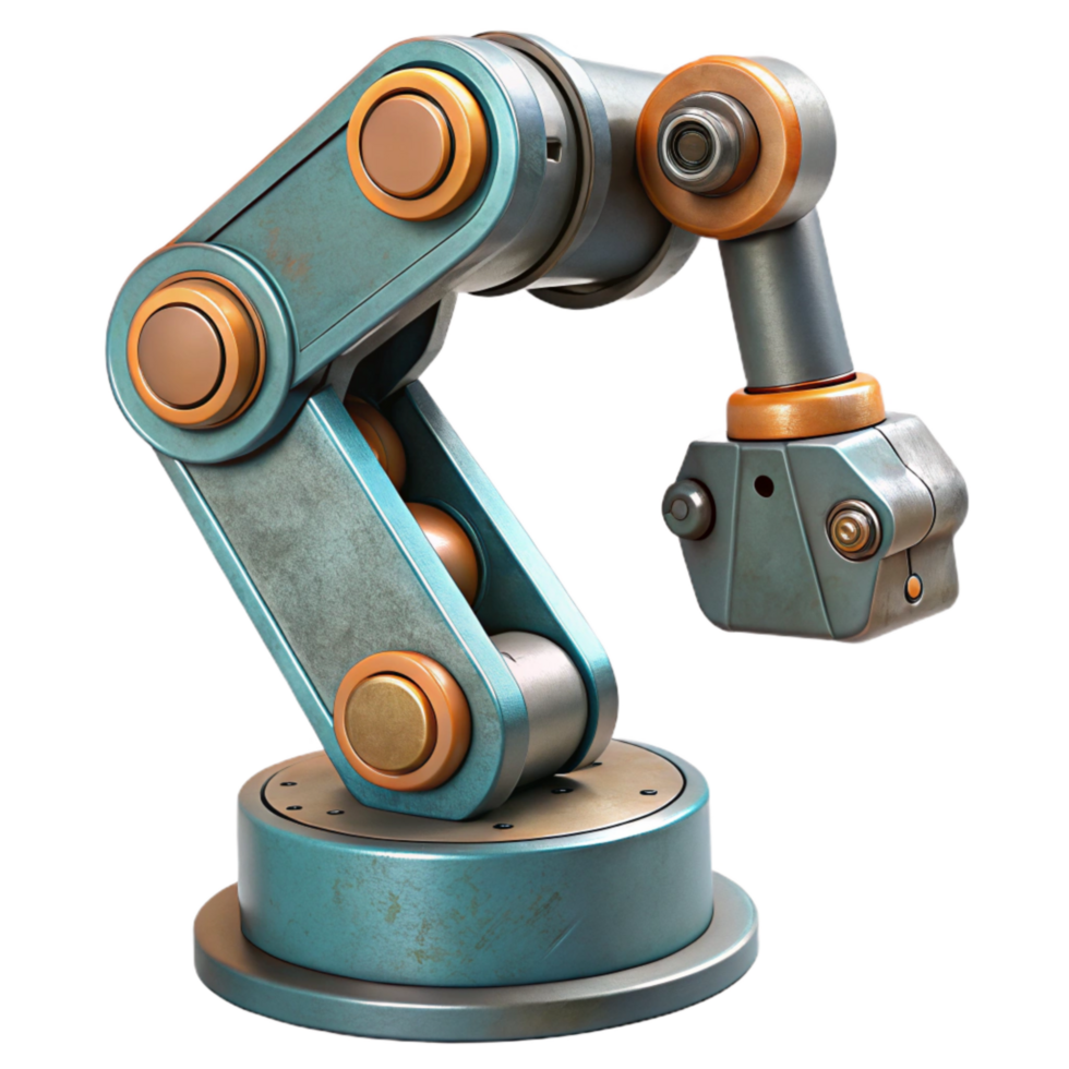 extraordinary creative Modern Robotic Arm Front View Isolated Element authentic png