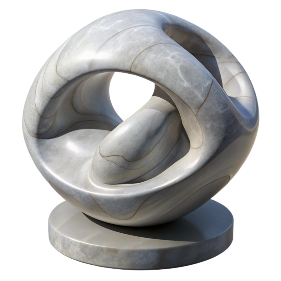 magnificent traditional Modern Sculpture Smooth Surface Cutout on Transparent Background high quality png