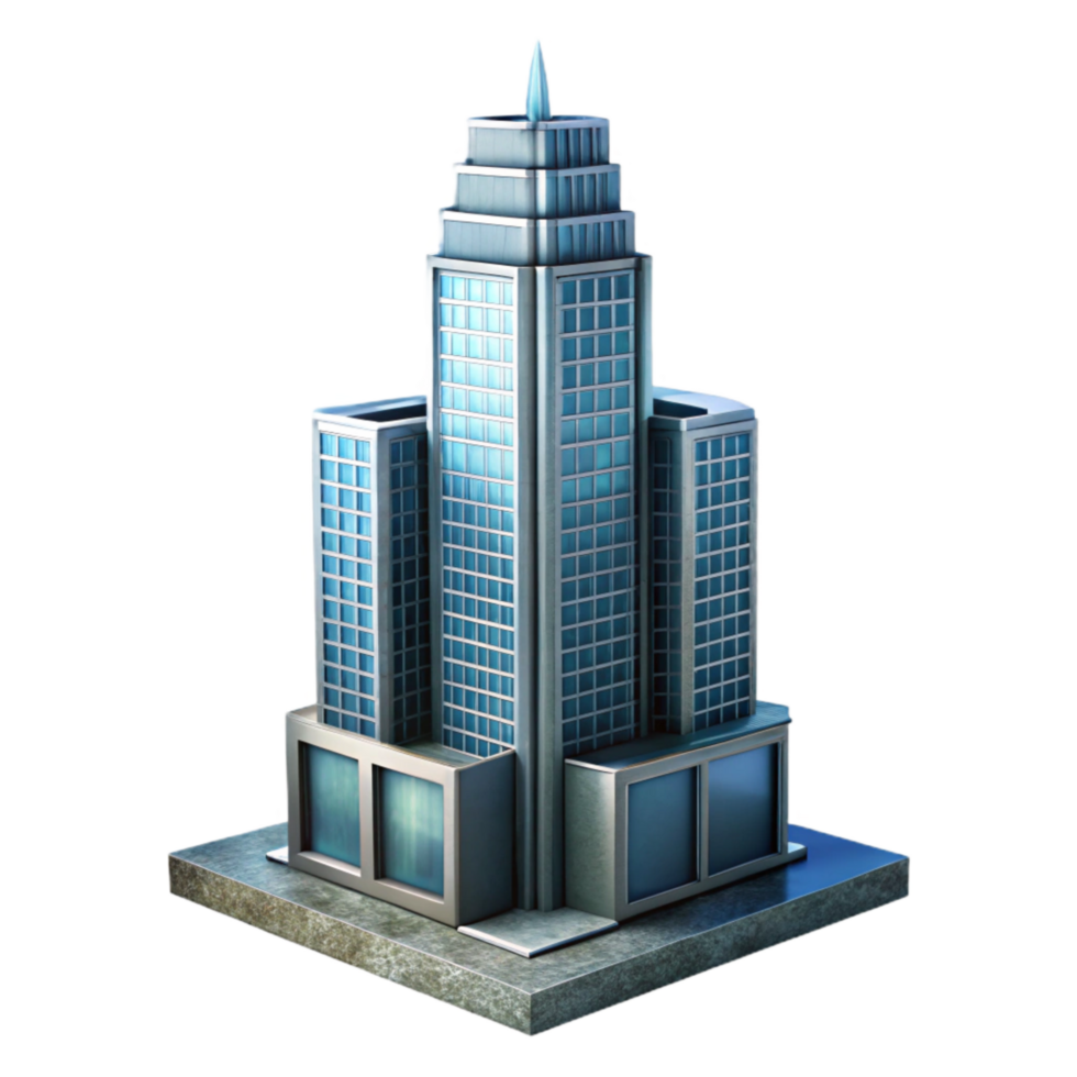 impressive abstract Modern Skyscraper Cutout on Transparent Background exclusive png