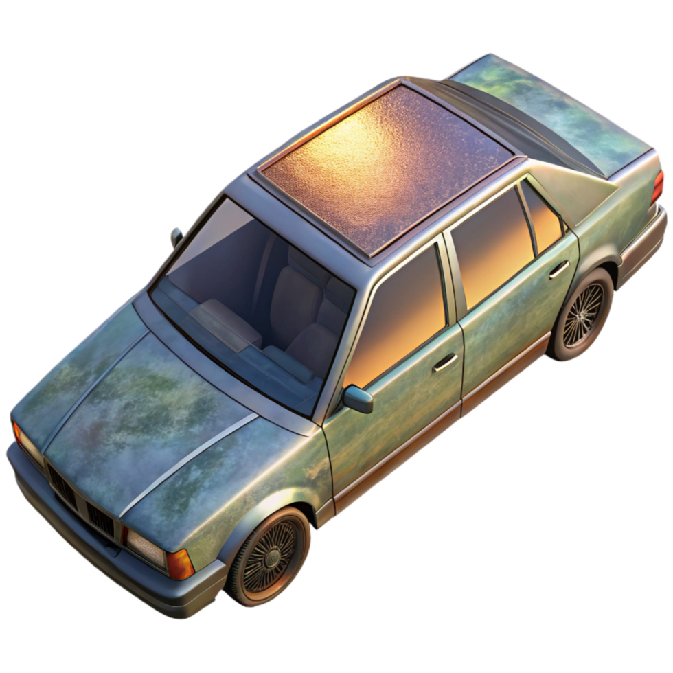elegant creative Modern Sedan with Panoramic Sunroof Transparent high resolution png