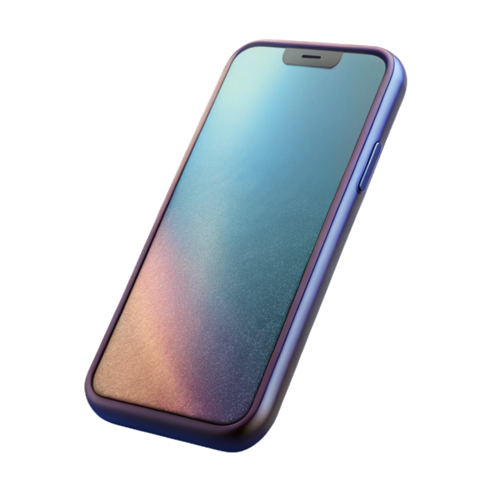 serene classic Modern Smartphone Side View Isolated with Shadow png