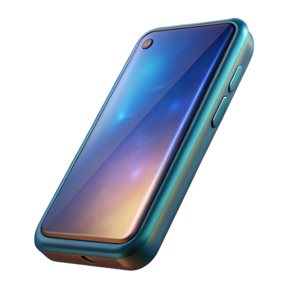 serene traditional Modern Smartphone Side View Isolated with Shadow original png