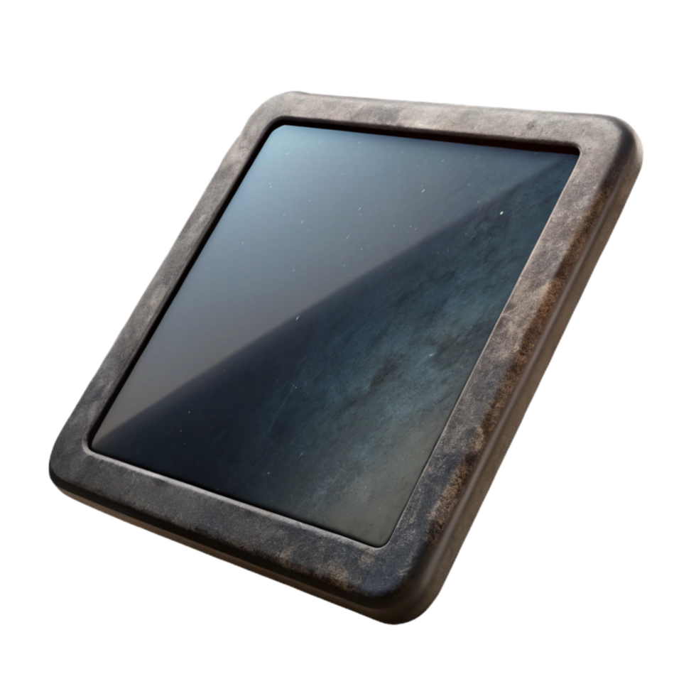 beautiful modern Modern Tablet with Black Screen Transparent detailed png