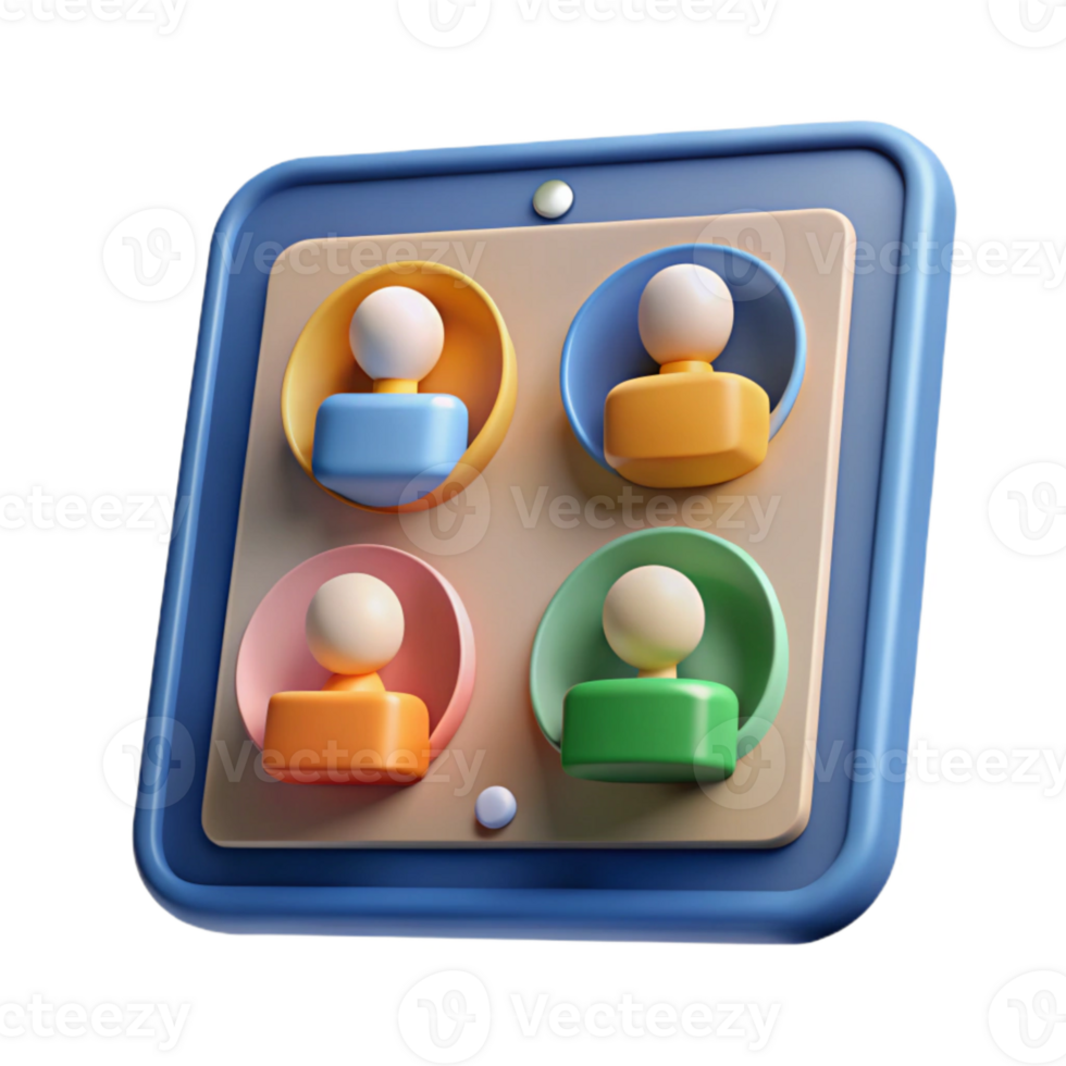 magnificent rustic Modern Tablet with Conferencing Cutout with Multiple Participants premium png