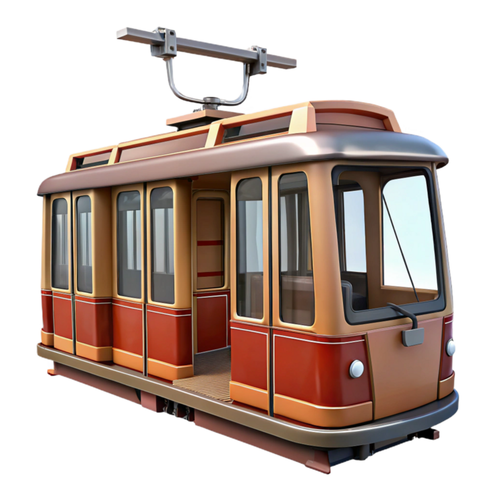 impressive creative Modern Tram Interior Cutout Isolated genuine png
