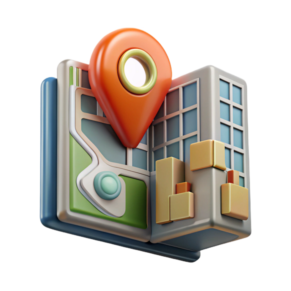 serene artistic Modern Travel Guide with City Map Cutout high resolution png