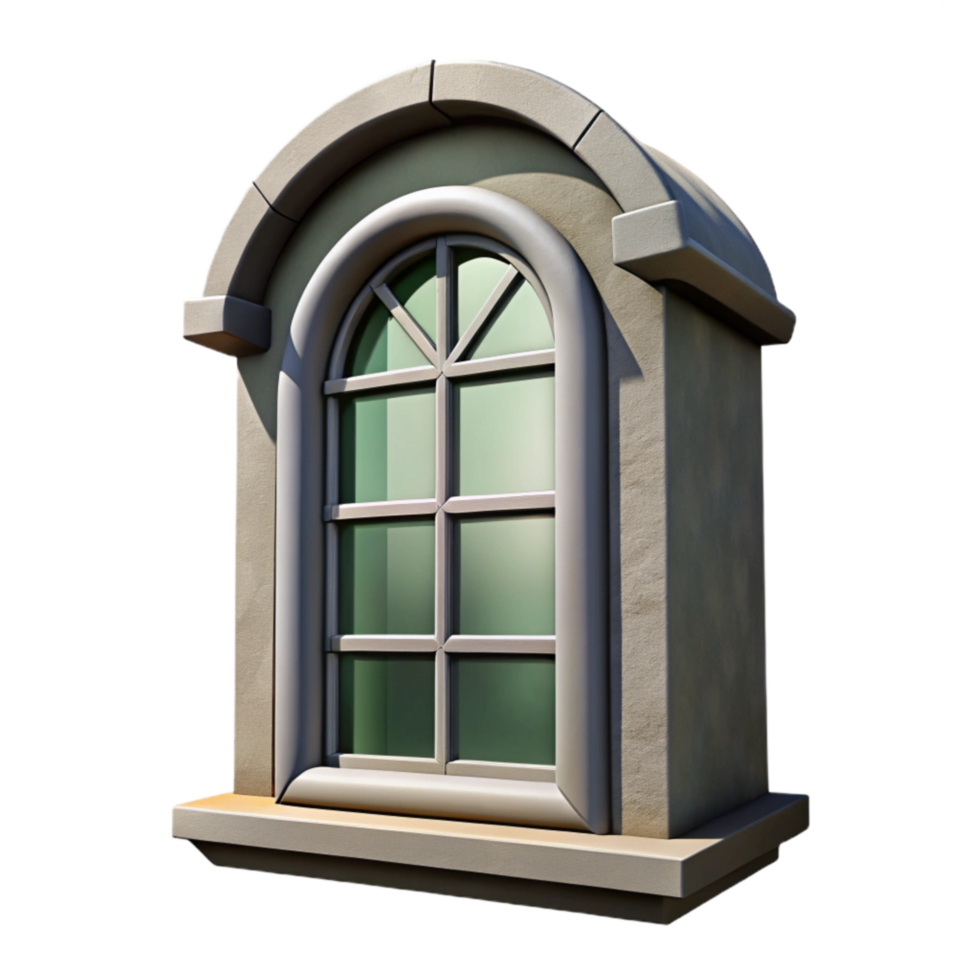 elegant minimalist Modern Window Frame Architectural Detail Cutout professional png