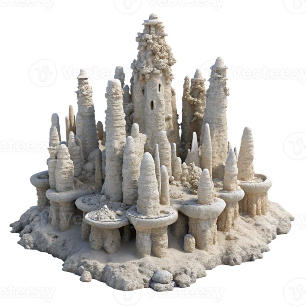 dramatic artistic Mono Lake Tufa Towers Transparent high quality png
