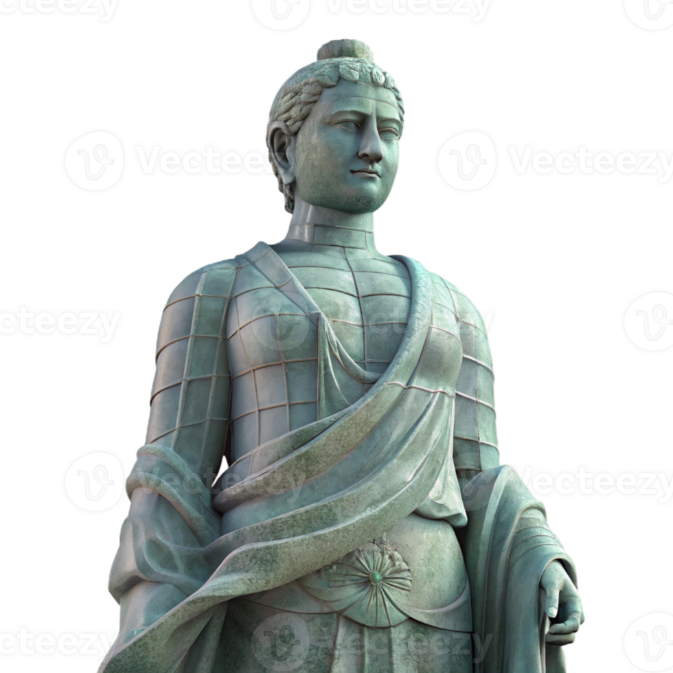 serene artistic Monumental Statue Silhouette Transparent Background authentic png