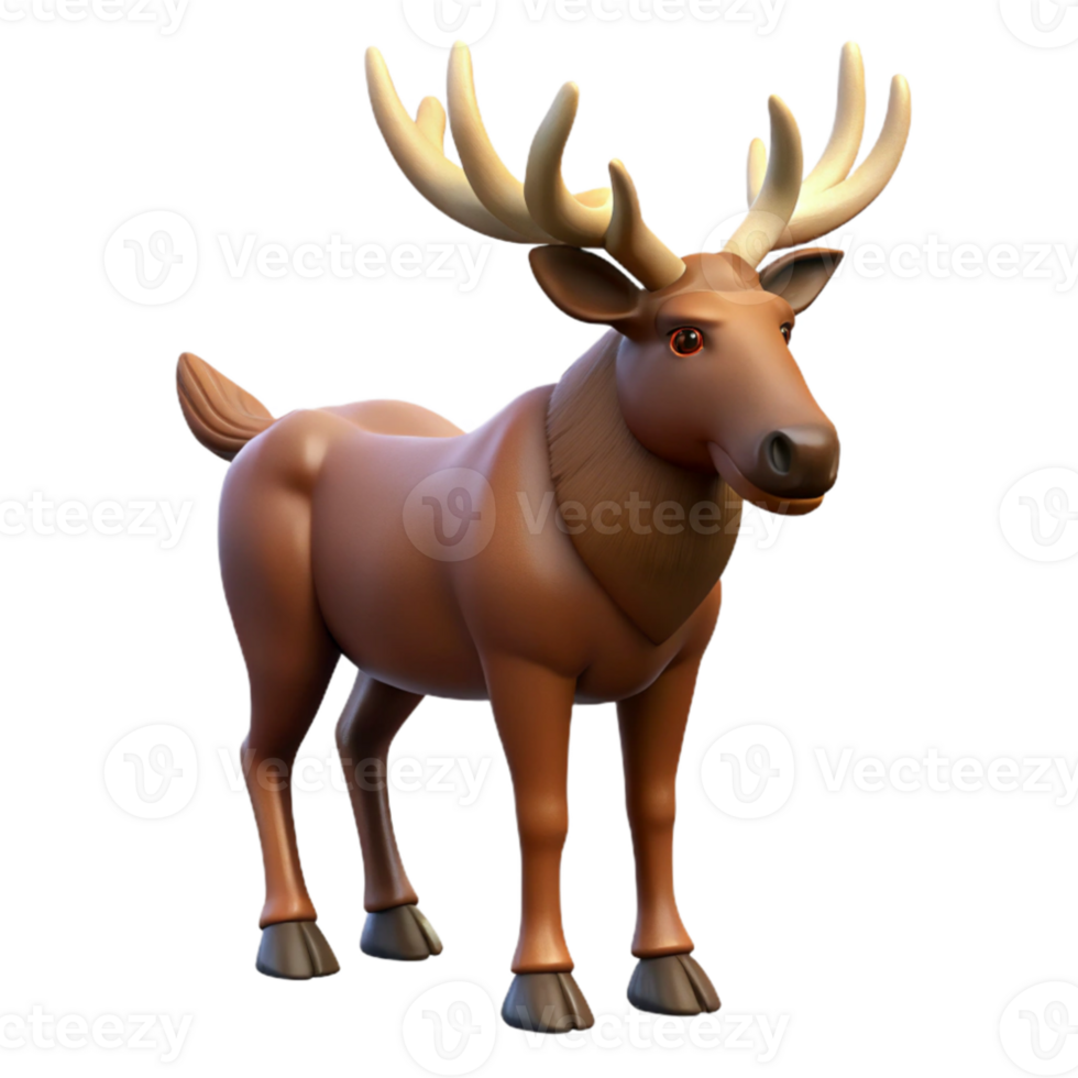 impressive creative Moose Antlers Forest Setting high quality png