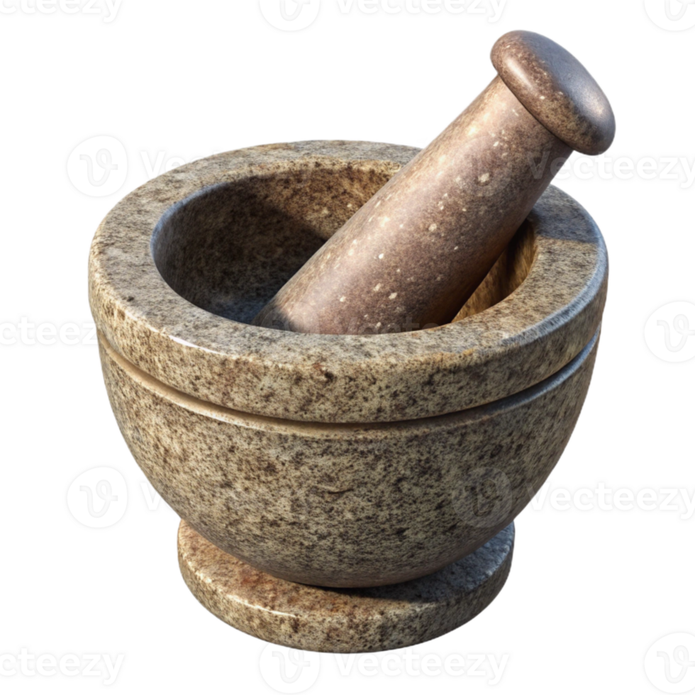 elegant abstract Mortar and Pestle Granite Material genuine png