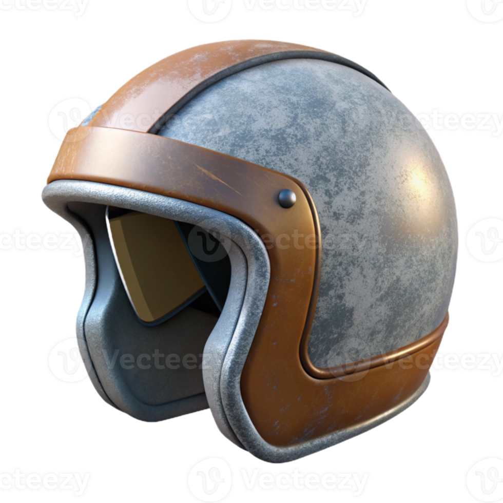 dramatic abstract Motorcycle Helmet Side View Transparent Background high resolution png