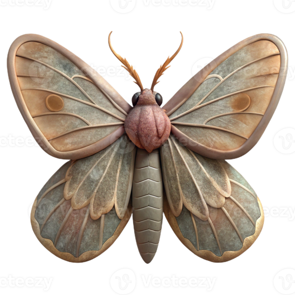 wonderful abstract Moth Wings Closed Cutout high resolution png
