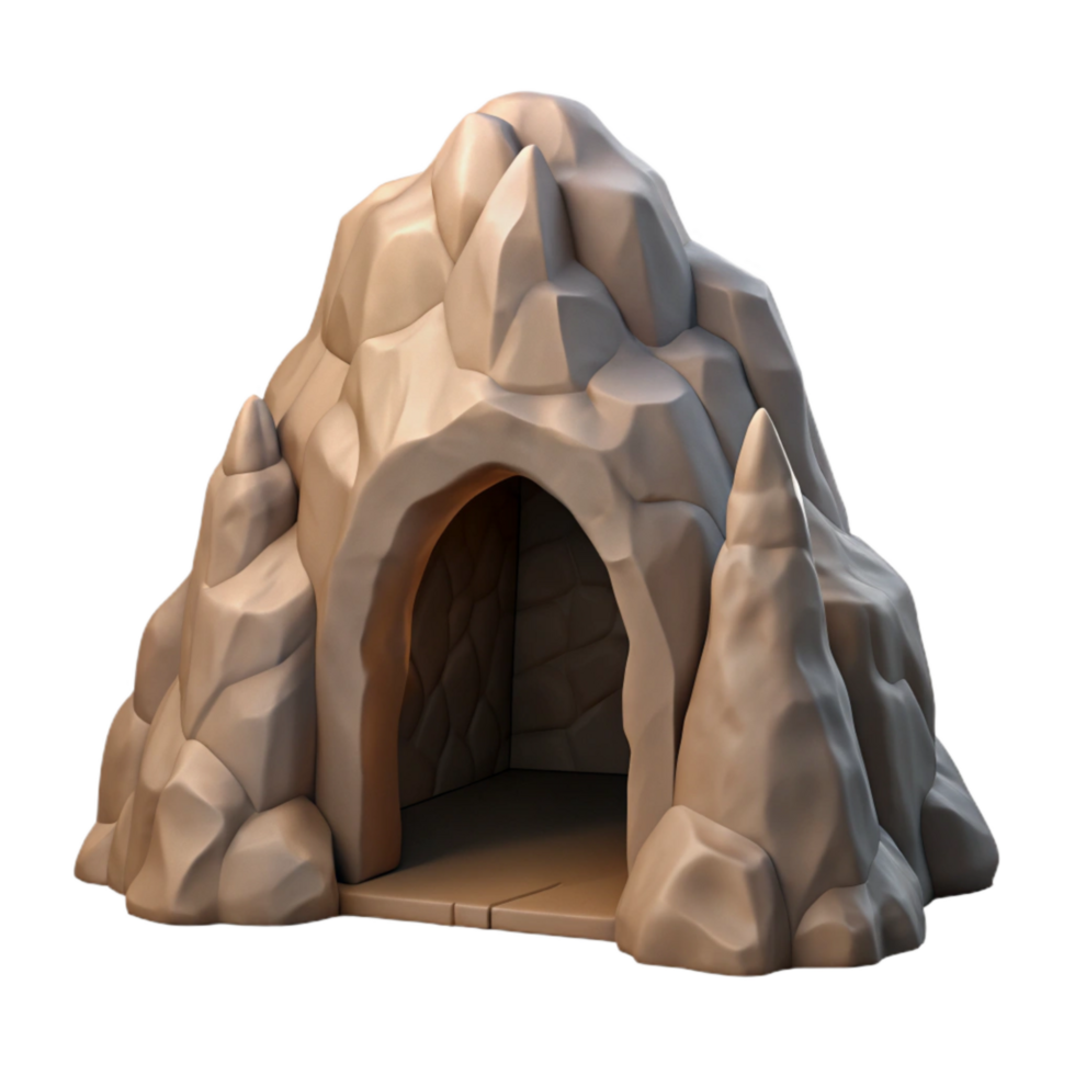impressive traditional Mountain Cave Entrance Narrow Opening Transparent Background exclusive png