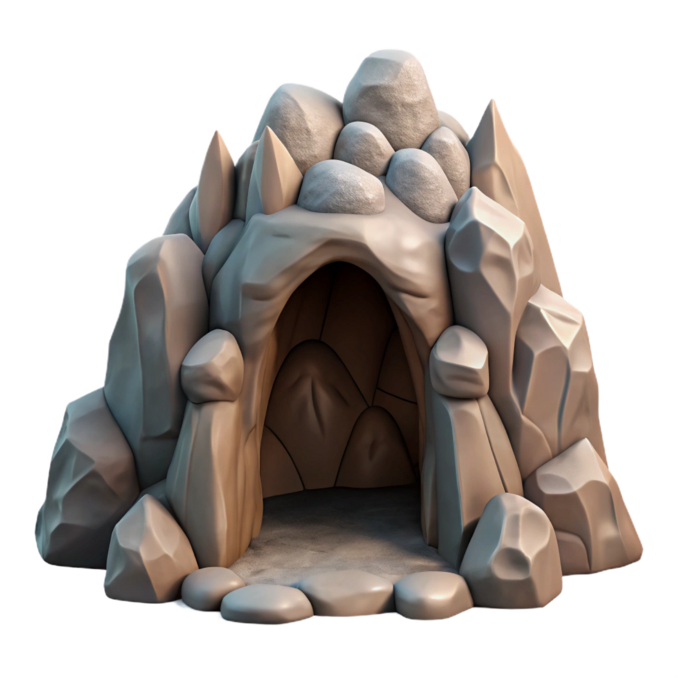 beautiful abstract Mountain Cave Entrance Rock Formations Cutout exclusive png