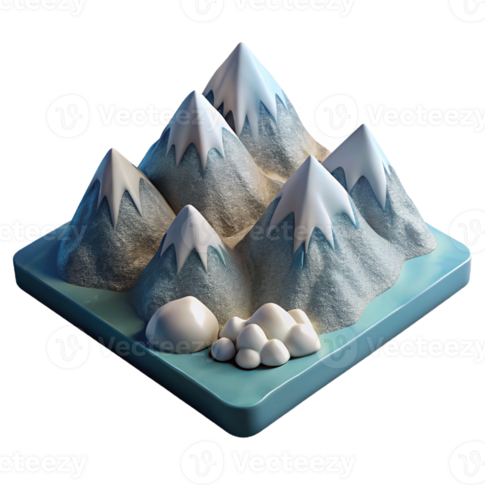 impressive contemporary Mountain Landscape Photography with Fog Transparent Background high quality png