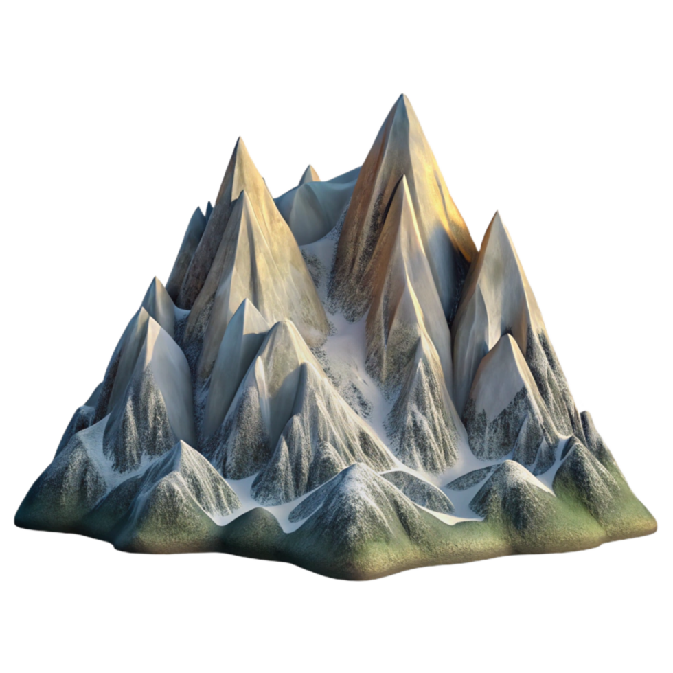 wonderful artistic Mountain Range Photography Panorama Cutout exclusive png