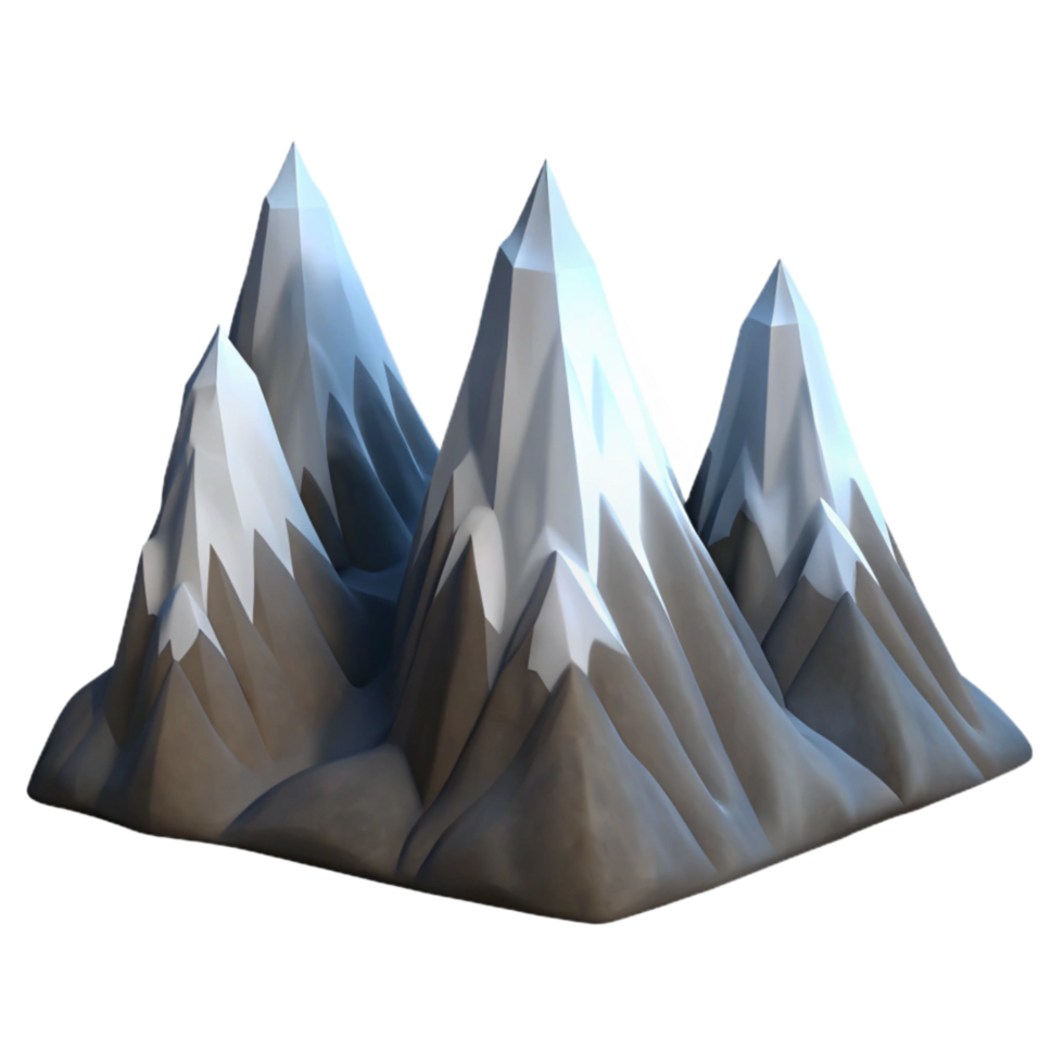 elegant traditional Mountain Range Silhouette on Transparent Background high resolution png